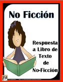 Response to Nonfiction books Spanish -Respuesta a libro de texto de no ficciÂ¨Â®n