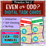 Even or Odd? Digital Task Cards, Set 2 | INTERACTIVE Google Slides