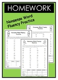 Nonsense Word Fluency Homework