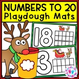 Christmas Playdough Activity Mats | Playdoh Numbers to 20