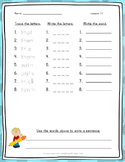 Spelling Word Practice - 1st Grade - Journeys Aligned Unit 3