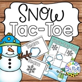 Snow-Tac-Toe Game Board and Instructions for Grades K-5