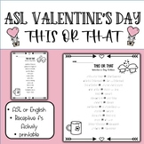 This or That ASL printable