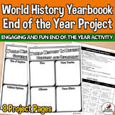 World History Yearbook Project End of the Year Activity Assignment Lesson