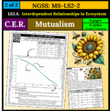 NGSS: MS-LS2-2: CER - Ecosystem: Interaction, Enerygy, & Dynamics - MUTUALISM
