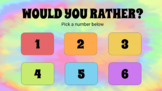 Would You Rather Game (K-2)