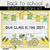Our class is the zest back to school bulletin boards kit,Summer,Door Decor