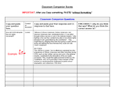 Classroom Companion Worksheet Table