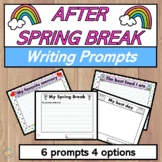 After spring break | Spring Writing Prompts
