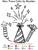 New Year's Eve Color by Number Set