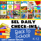 SEL Checkin emotions scales slides SEPTEMBER CLASSROOM | Back to SCHOOL activity