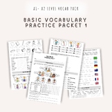Basic EFL Vocab Practice Packet 1