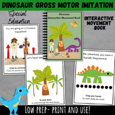 Dinosaur Interactive Movement Book for Gross Motor Imitation | Preschool, SPED