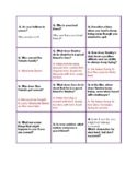 Holes Film Game: Quiz Question Cards