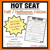Hot Seat - 1 Minute Speeches (Halloween Edition)