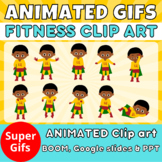 superhero kids clip art 
