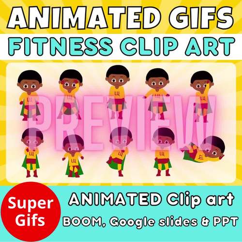 superhero kids clip art
