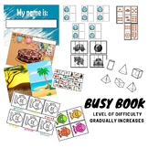 Busy book from simple to challenging.
