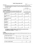 Lab: Metric Measurements