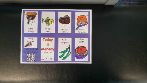 PreK-1 Music & Mini Book Coloring Activity: "Today is Monday" Song Lyrics