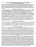 Forces and Motion Reading #4:  Newton's First Law of Motion, Net Force, Inertia