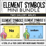 Chemical Element Symbols Gallery Walk Bundle | Periodic Table Element Activity
