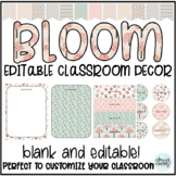 Classroom Decor - Pastel BLANK EDITABLE ONLY - Customizable - Bloom
