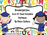 Editable Kindergarten Diplomas and Graduation Invitation for Distance Learning