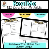 Back to School Get to Know Me Activity | Middle School | Digital & Printable