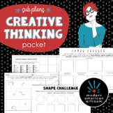 Sub Plans:  Creative Thinking Packet