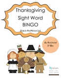Thanksgiving Dolch Sight Word Bingo Game