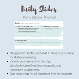 Daily Slides for Agenda, Homework, & Objectives - Distance Learning