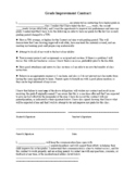 Updated Grade Improvement Contract