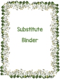 Binder Cover for your Substitute Binder