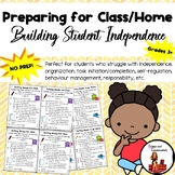 Preparing for Class/ Home