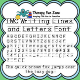 TMC Writing Lines and Letters Font includes commercial license