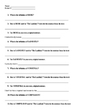 "The Landlady" Vocabulary & RACE Writing Worksheet, Review + Practice Vocab/RACE