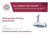 Writing About Primary Mathematics Packet