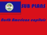 Social Studies emergency sub plans North American capitols