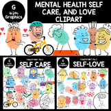 Fingerprint Pals Mental Health Clipart Bundle
