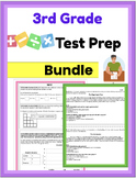 3rd Grade Test Prep Bundle |ELA & Math| Printable Practice Worksheets & Review