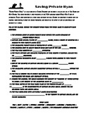 Saving Private Ryan - Viewing Comprehension Questions! with Answer Key!