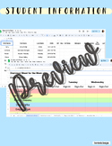Student Information Sheet Â¨C Google Sheets