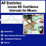 AP Statistics. Confidence Intervals for a Population Mean