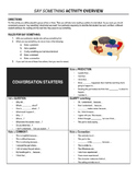 Say Something - Overview and Worksheet
