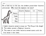 Zoo Logic Puzzle