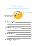 How to Say Sorry
