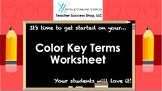 Color Key Terms