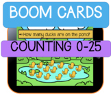 Duck Pond Count Digital Task Cards kindergarten center activity math practice 