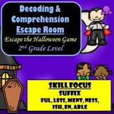 2nd Grade Escape Room | Phonics & Decodeable | Paperless Google | Multi-Syllable